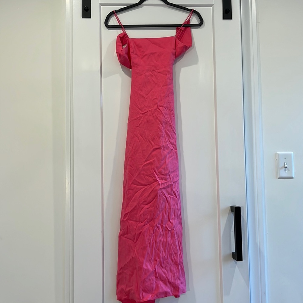 ZARA pink dress cross back